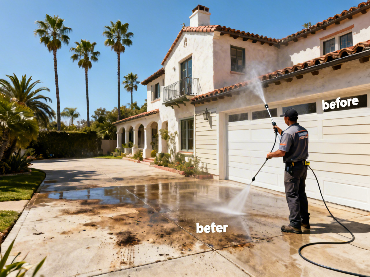 Professional pressure washing service in Santa Barbara
